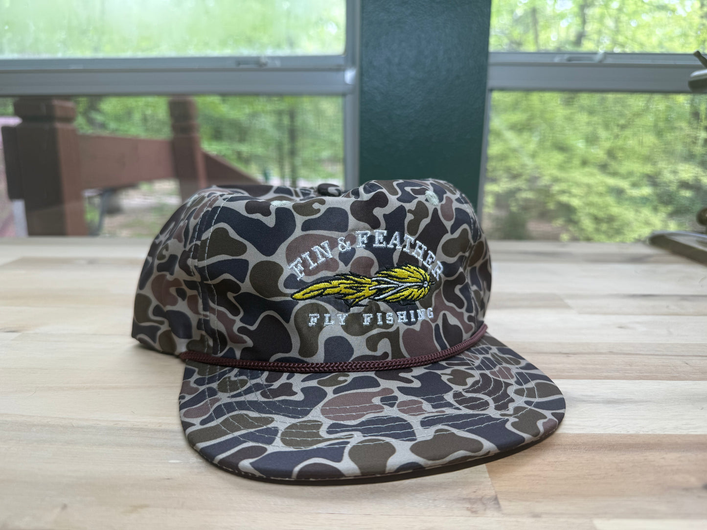 Fin & Feather Rope Hat - Swamp Camo