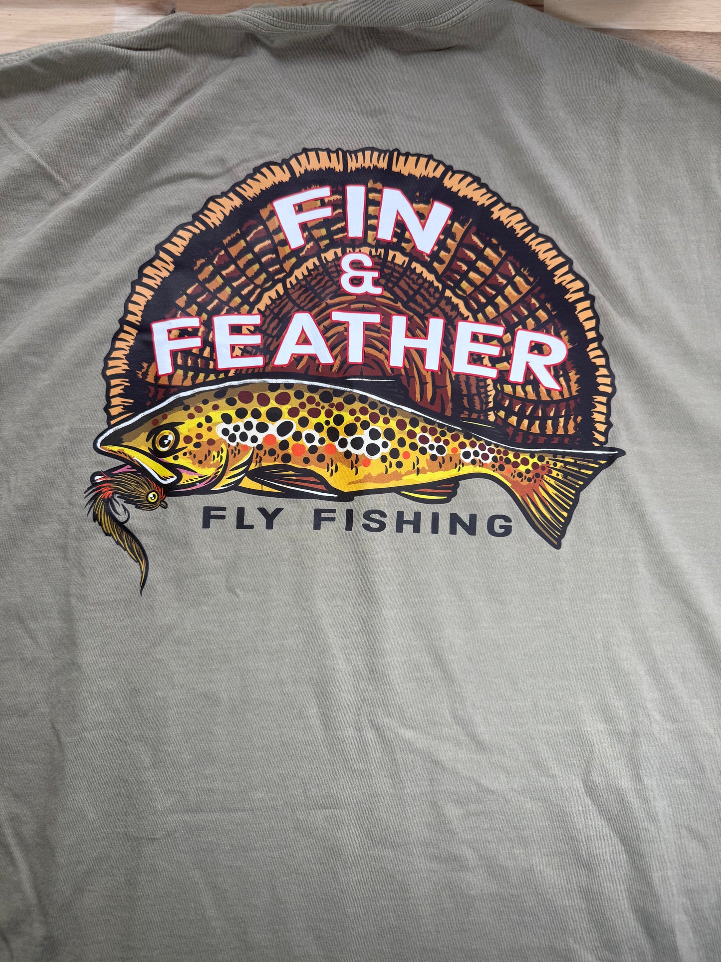 Fin & Feather Turkey Tee - Sandstone