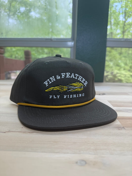 Fin & Feather Rope Hat - Olive