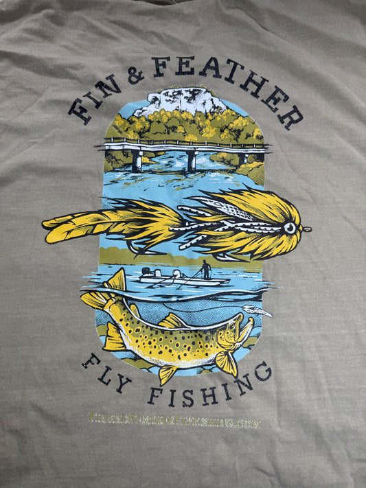 Fin & Feather Logo Tee - Sandstone