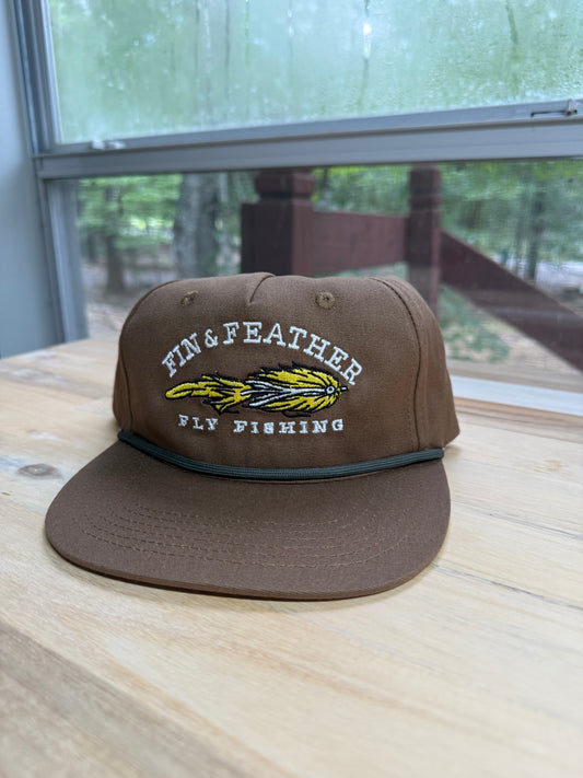 Fin & Feather Rope Hat - Tobacco